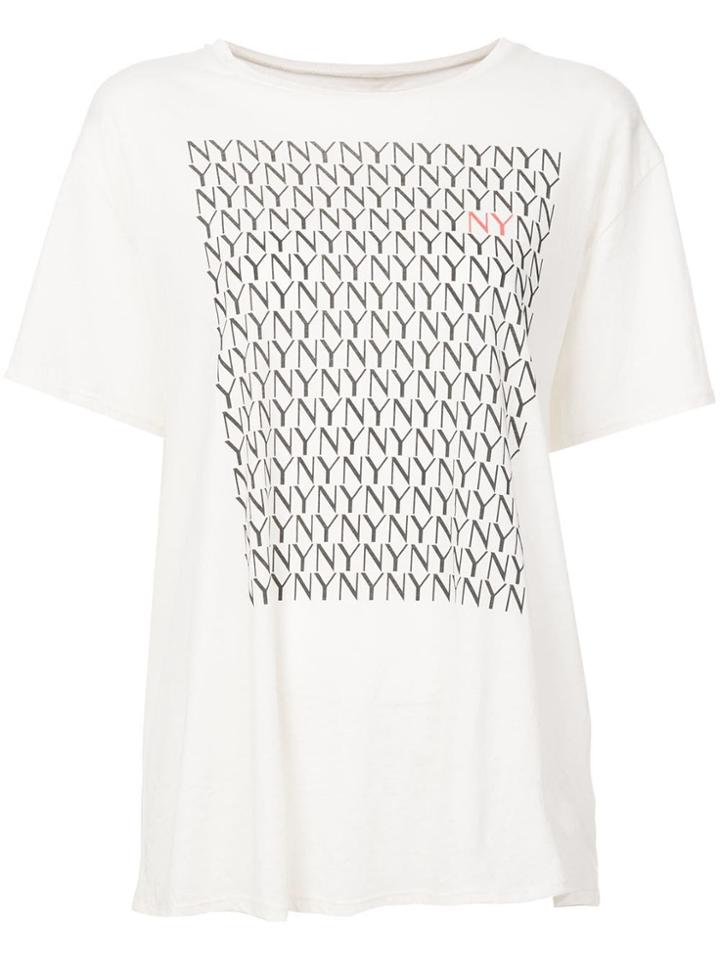 6397 Nyny Printed T-shirt - White
