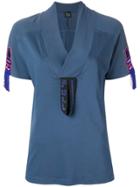 Mr & Mrs Italy Embroidered Detail T-shirt - Blue