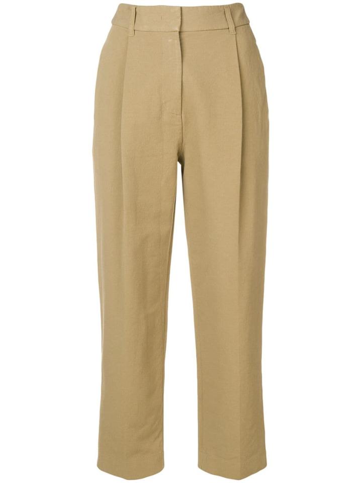 See By Chloé Cropped Tailored Trousers - Green