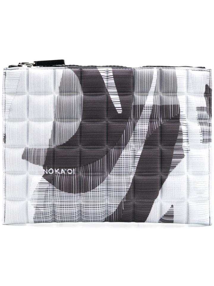 No Ka' Oi Printed Quilted Pouch - Grey