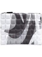 No Ka' Oi Printed Quilted Pouch - Grey