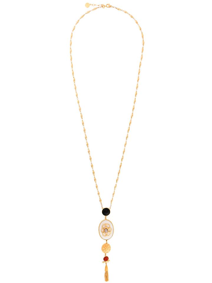 Gas Bijoux Poeme Long Necklace - Metallic