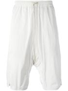 Rick Owens Drop-crotch Shorts, Men's, Size: 52, Grey, Polyester