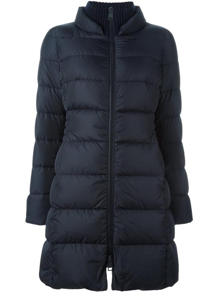 Herno Ribbed Detail Puffer Coat