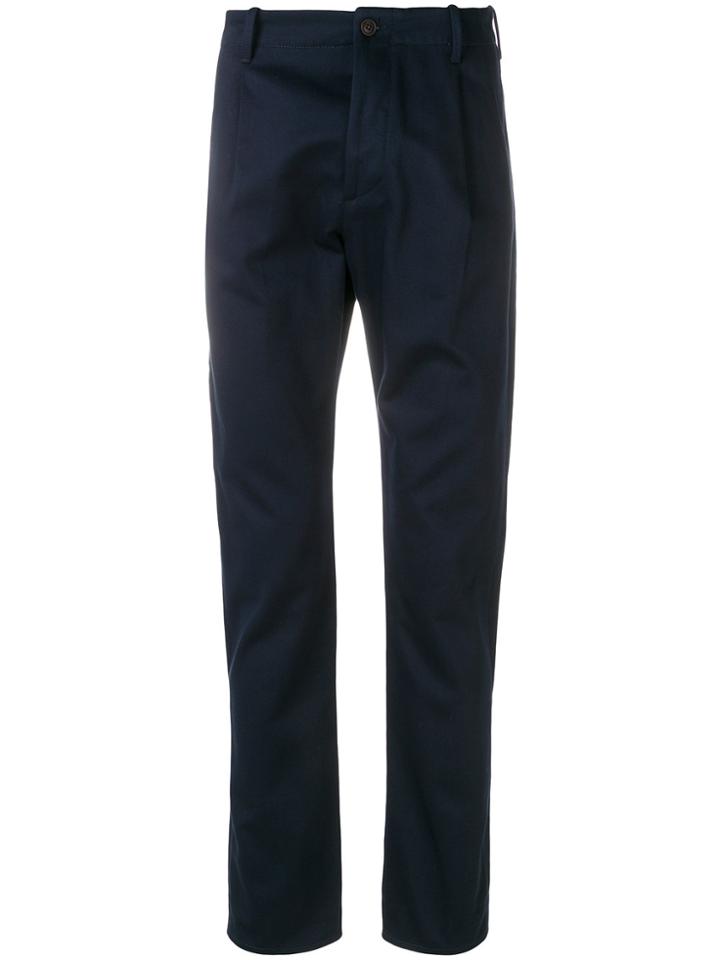 Fortela Straight Leg Trousers - Blue