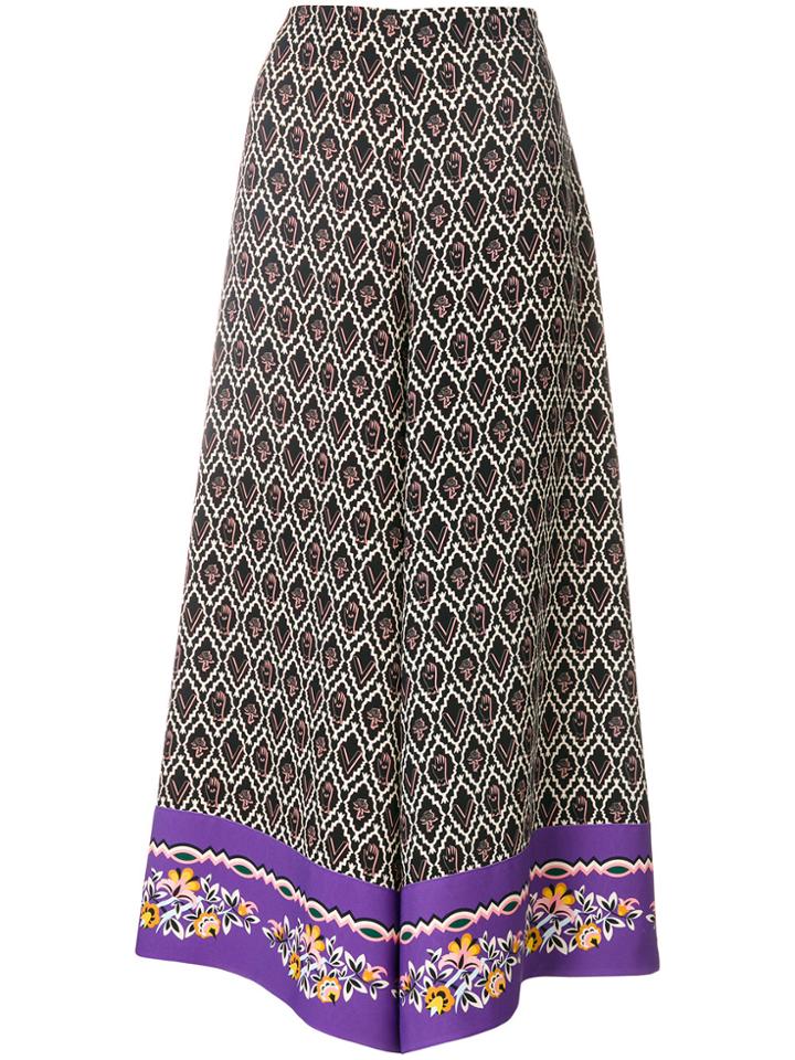 Vivetta All Over Print Trousers - Black