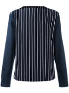 Juun.j Striped Sweatshirt, Men's, Size: 48, Blue, Cotton