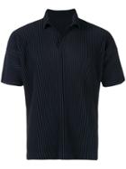 Homme Plissé Issey Miyake Ribbed Polo Shirt - Blue