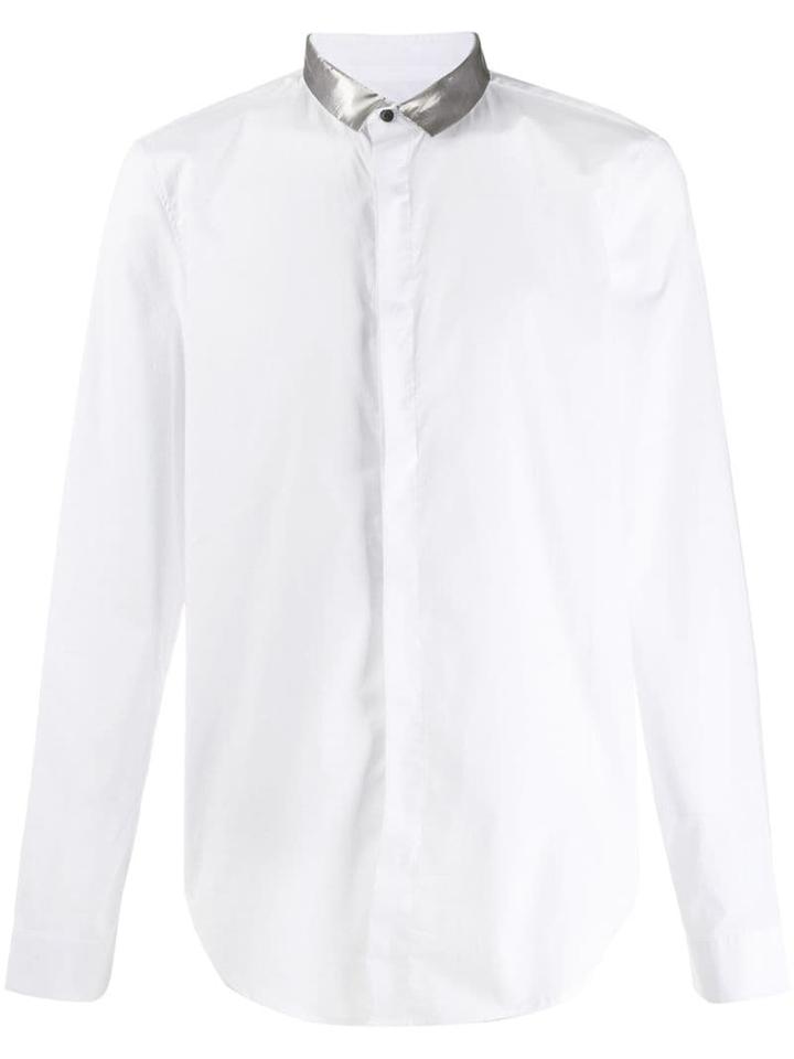 Unconditional Metallic Detailed Shirt - White