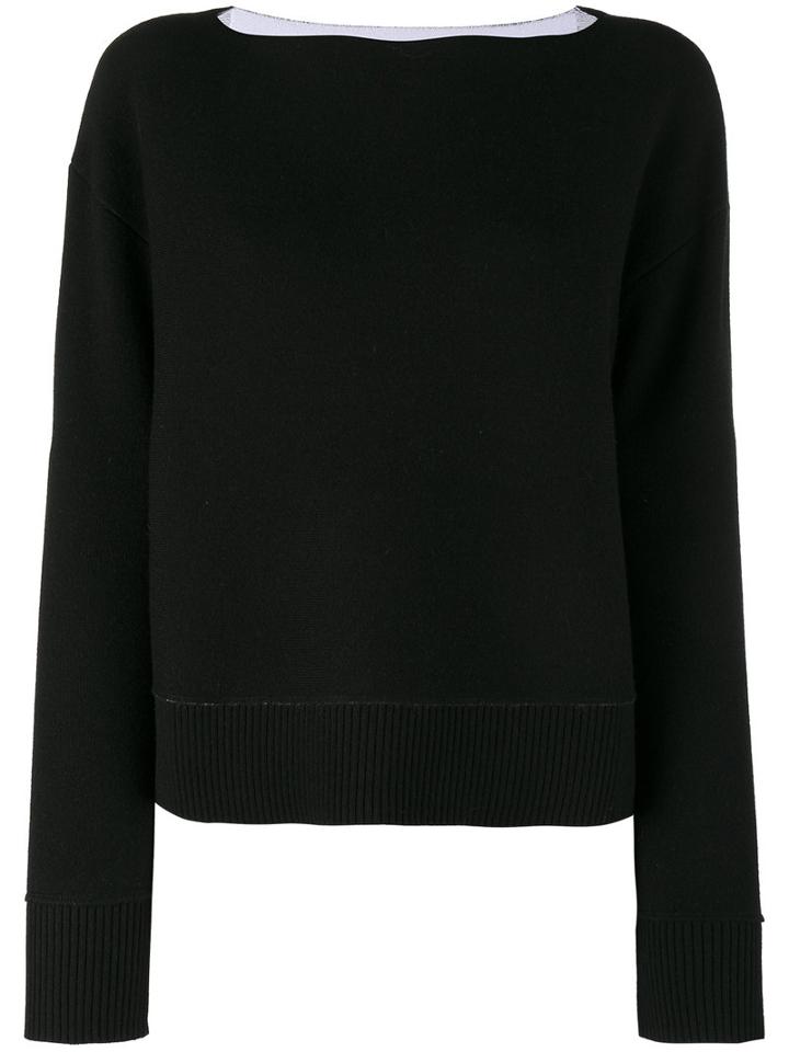 Proenza Schouler - Cashmere Off-shoulder Knit - Women - Polyamide/spandex/elastane/cashmere/wool - L, Black, Polyamide/spandex/elastane/cashmere/wool