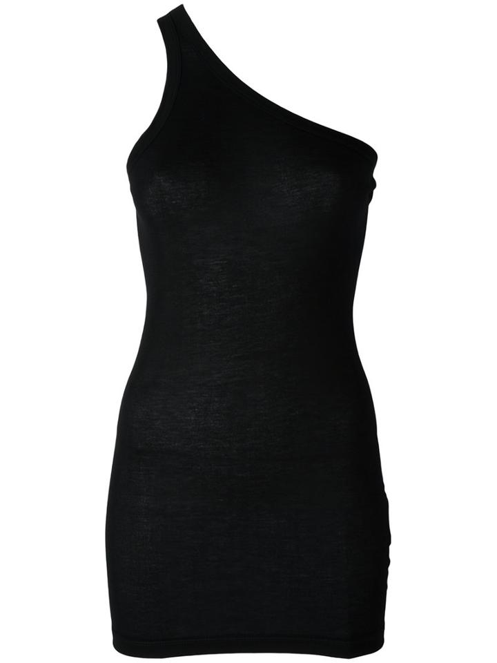 One-shoulder Top - Women - Viscose - M, Black, Viscose, Rick Owens Drkshdw