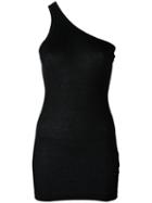 One-shoulder Top - Women - Viscose - M, Black, Viscose, Rick Owens Drkshdw