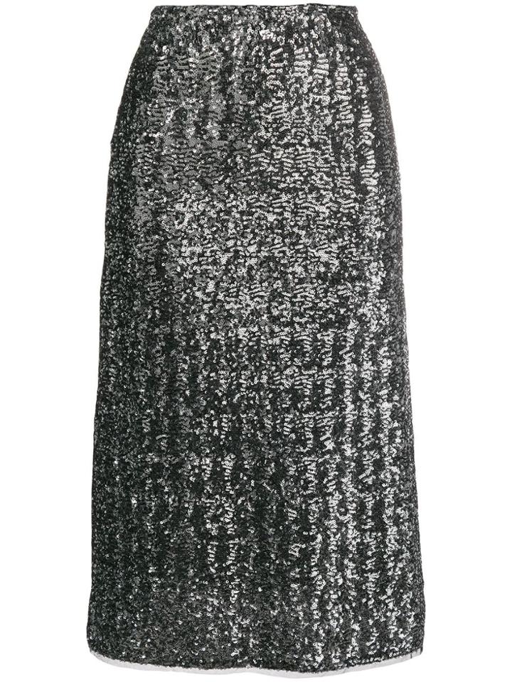 Gianluca Capannolo Sequinned Skirt - Grey