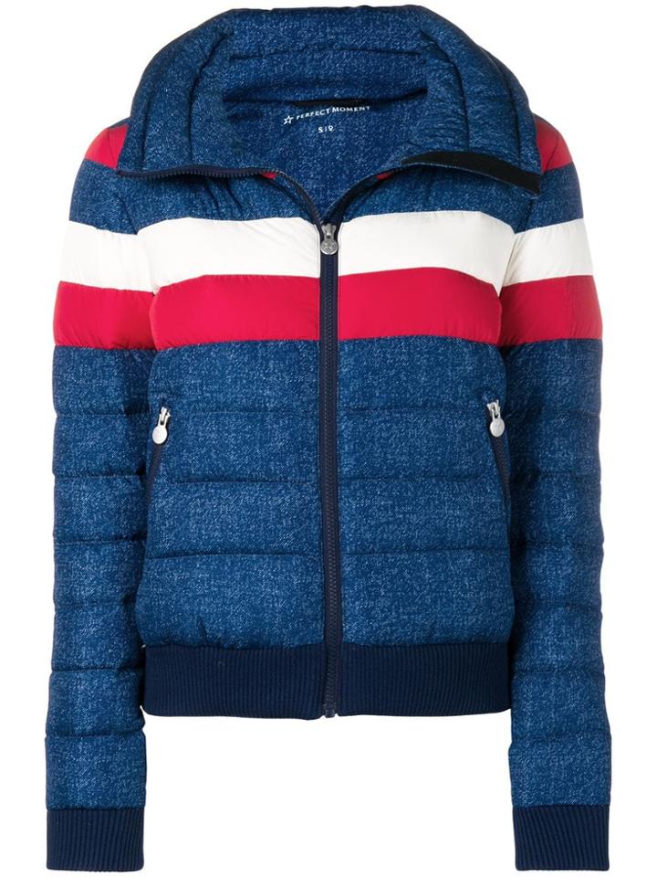 Perfect Moment Queenie Denim Puffer Jacket - Blue