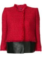 Alexander Mcqueen Tweed Jacket - Red