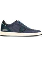 Philippe Model Textured Lace-up Sneakers