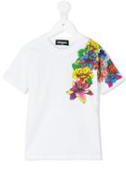Dsquared2 Kids - Floral Print T-shirt - Kids - Cotton - 6 Yrs, White