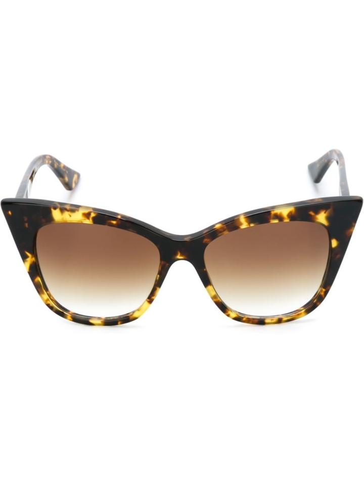 Dita Eyewear Cat-eye Sunglasses, Women's, Brown, Glass Fiber