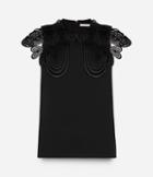 Christopher Kane Love Heart Lace Collar Top