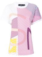 Adidas By Stella Mccartney Multi-stripe Oversized T-shirt - White