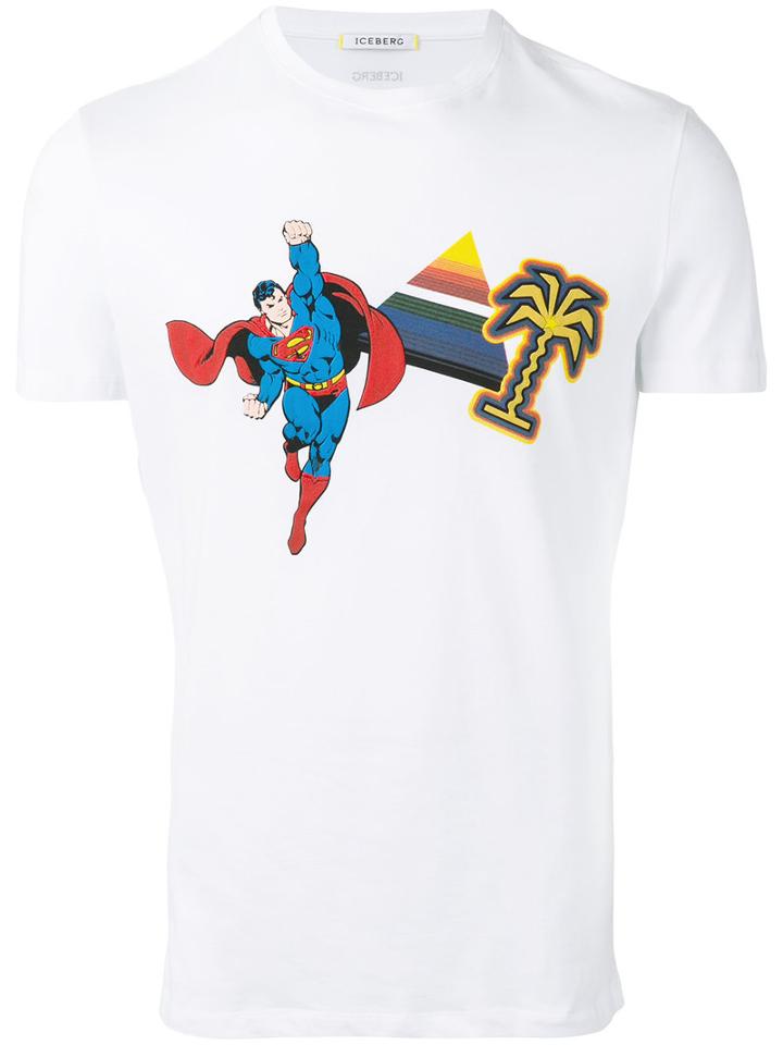 Iceberg - Printed T-shirt - Men - Cotton - M, White, Cotton