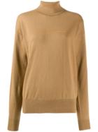 Mm6 Maison Margiela Roll Neck Jumper - Neutrals