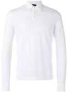 Zanone Longsleeved Polo Shirt - White