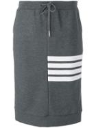 Thom Browne 4-bar Double Face Sack Skirt - Grey