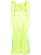 Supriya Lele Satin Midi Dress - Yellow