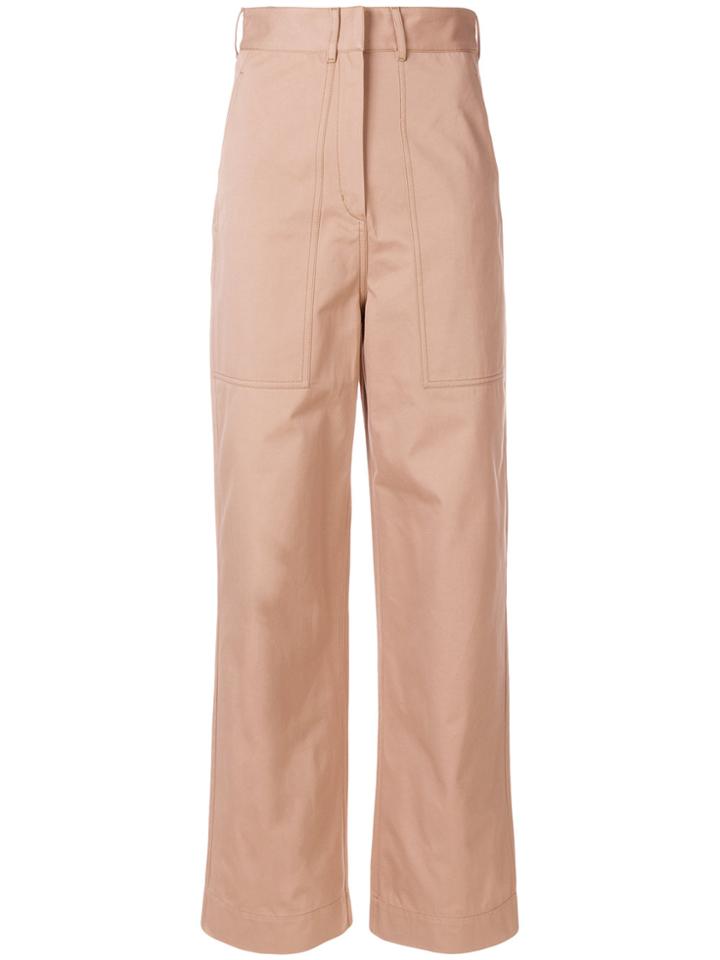 Ports 1961 High-waist Trousers - Pink & Purple