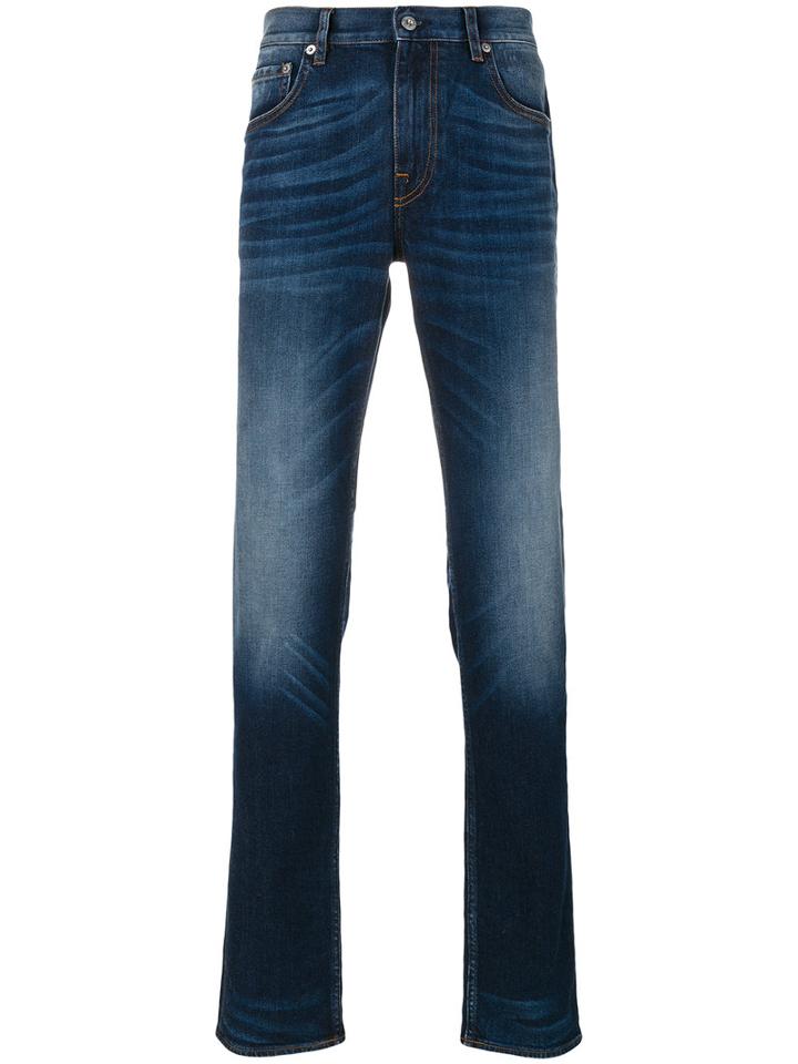 Stone Island - Slim Fit Bleach Detail Jeans - Men - Cotton/spandex/elastane - 34, Blue, Cotton/spandex/elastane