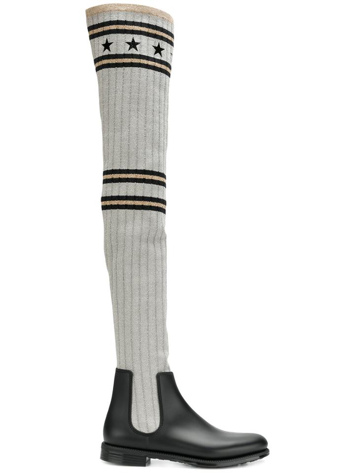 Givenchy Over The Knee Sock Boots - Black