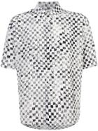 Saint Laurent Check Print Shirt - White