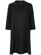 Twin-set Flared Shirt Dress - Black