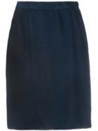 Valentino Pre-owned 1980's Straight Mini Skirt - Blue