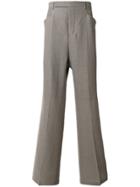 Rick Owens Long Wide-leg Trousers - Grey