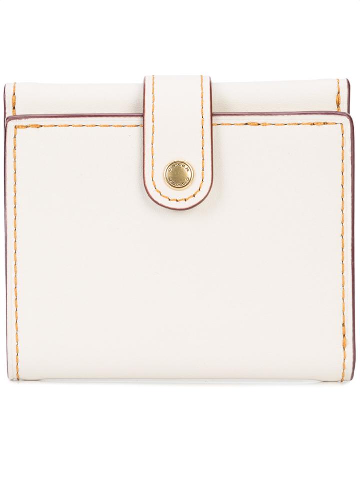 Coach Small Trifold Wallet - White