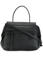 Tod's Fold-over Closure Tote, Women's, Black, Leather