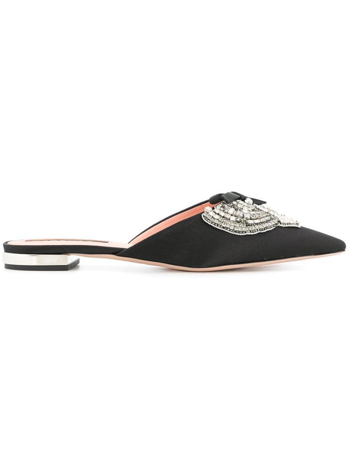 Rochas Chic Designer Slippers - Black