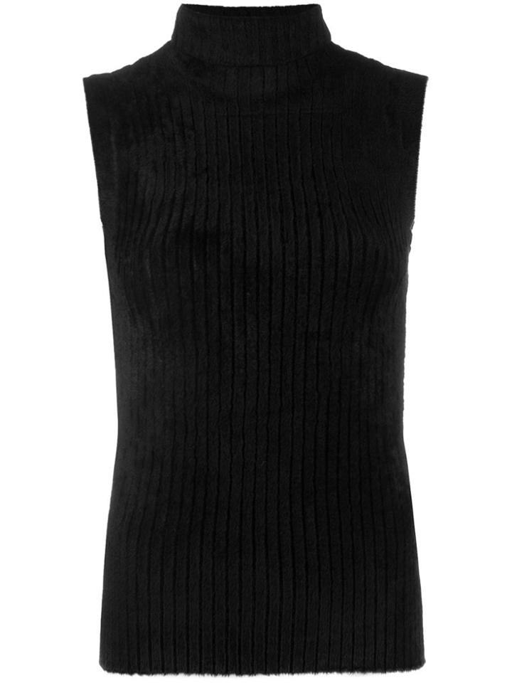 Sies Marjan Ribbed Velvet Tank Top - Black
