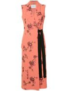 Erdem Sleeveless Trench Coat - Pink & Purple
