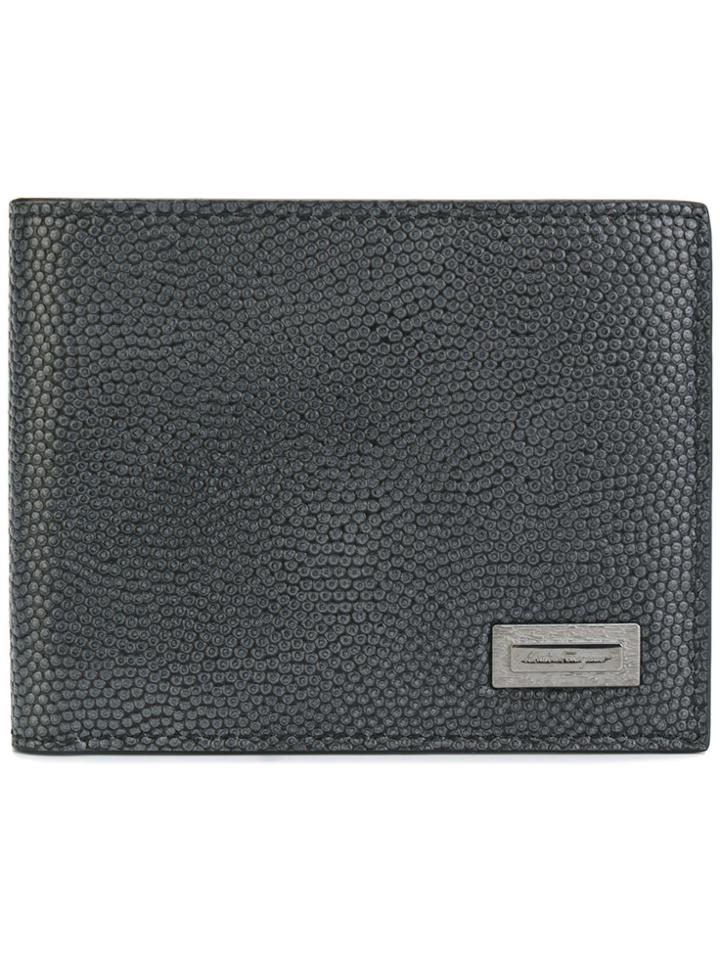 Salvatore Ferragamo Logo Fold Out Wallet - Grey