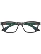 Herrlicht - Square Frame Glasses - Unisex - Wood - One Size, Brown, Wood