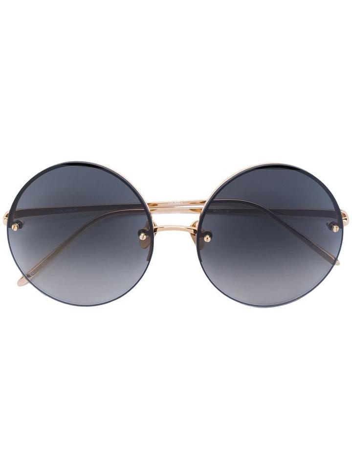 Linda Farrow Aviator Sunglasses - Yellow