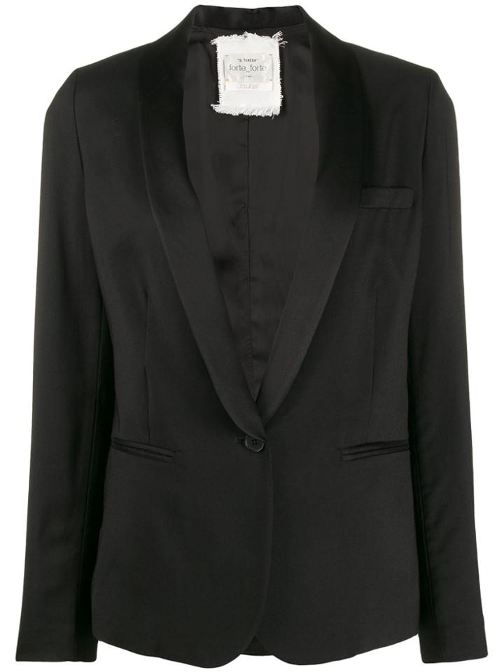 Forte Forte Fitted Single-breasted Blazer - Black