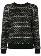 Ashish - Studded Sweatshirt - Women - Cotton/acrylic - S, Black, Cotton/acrylic
