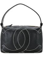Chanel Vintage Cc Logos Hand Bag - Black