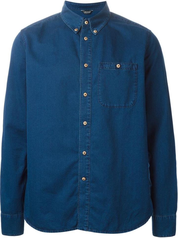 A Kind Of Guise Classic Denim Shirt, Men's, Size: Xl, Blue, Cotton
