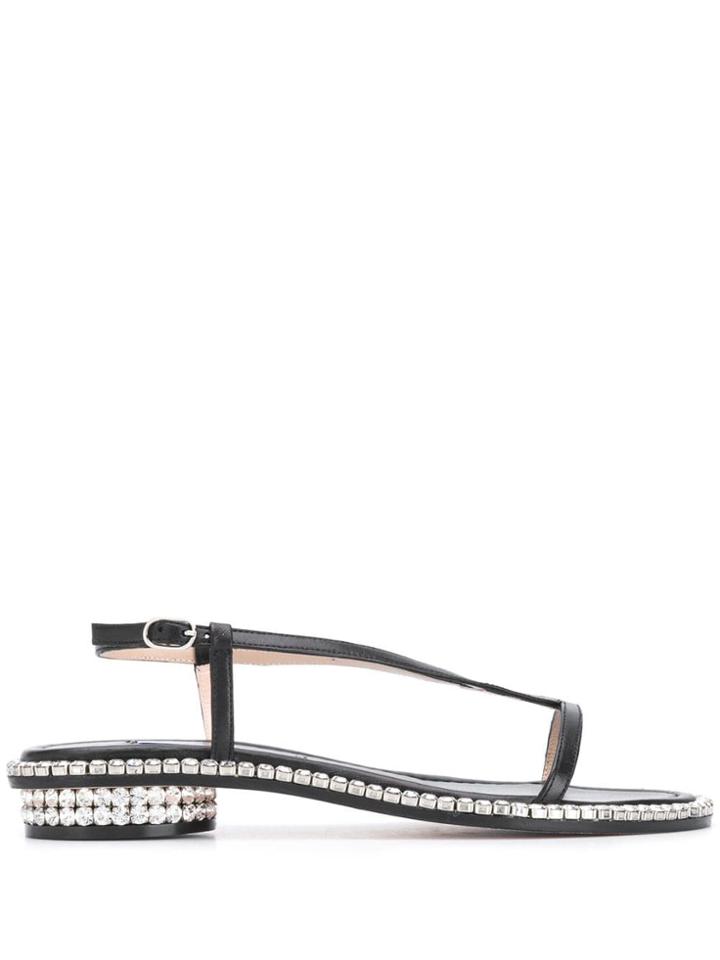 Stuart Weitzman Faye Sandals - Black