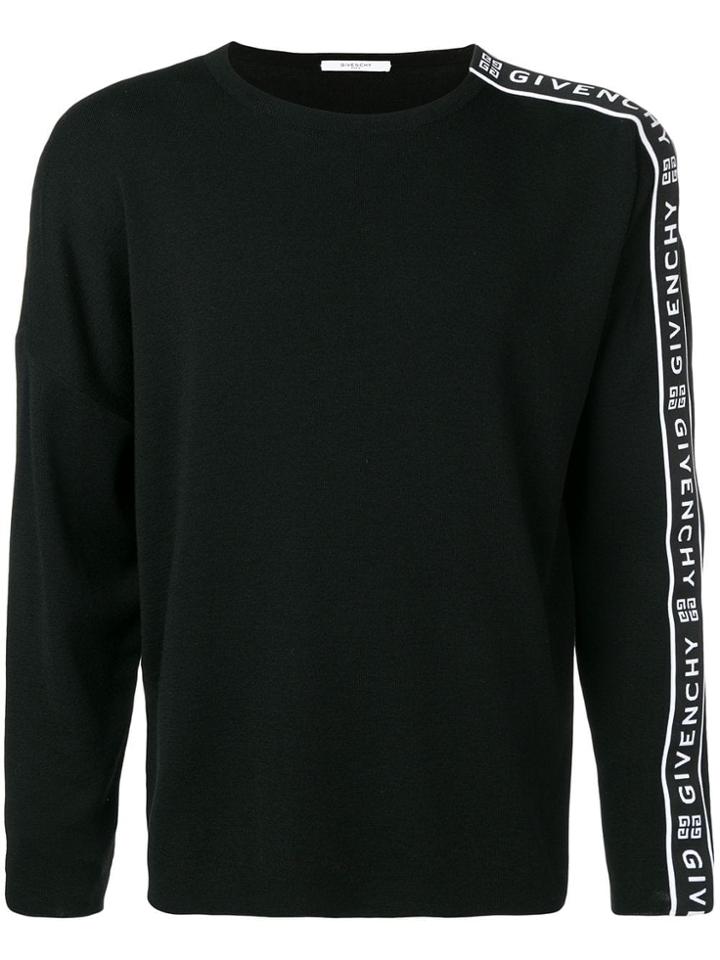 Givenchy Logo Stripe Jumper - Black